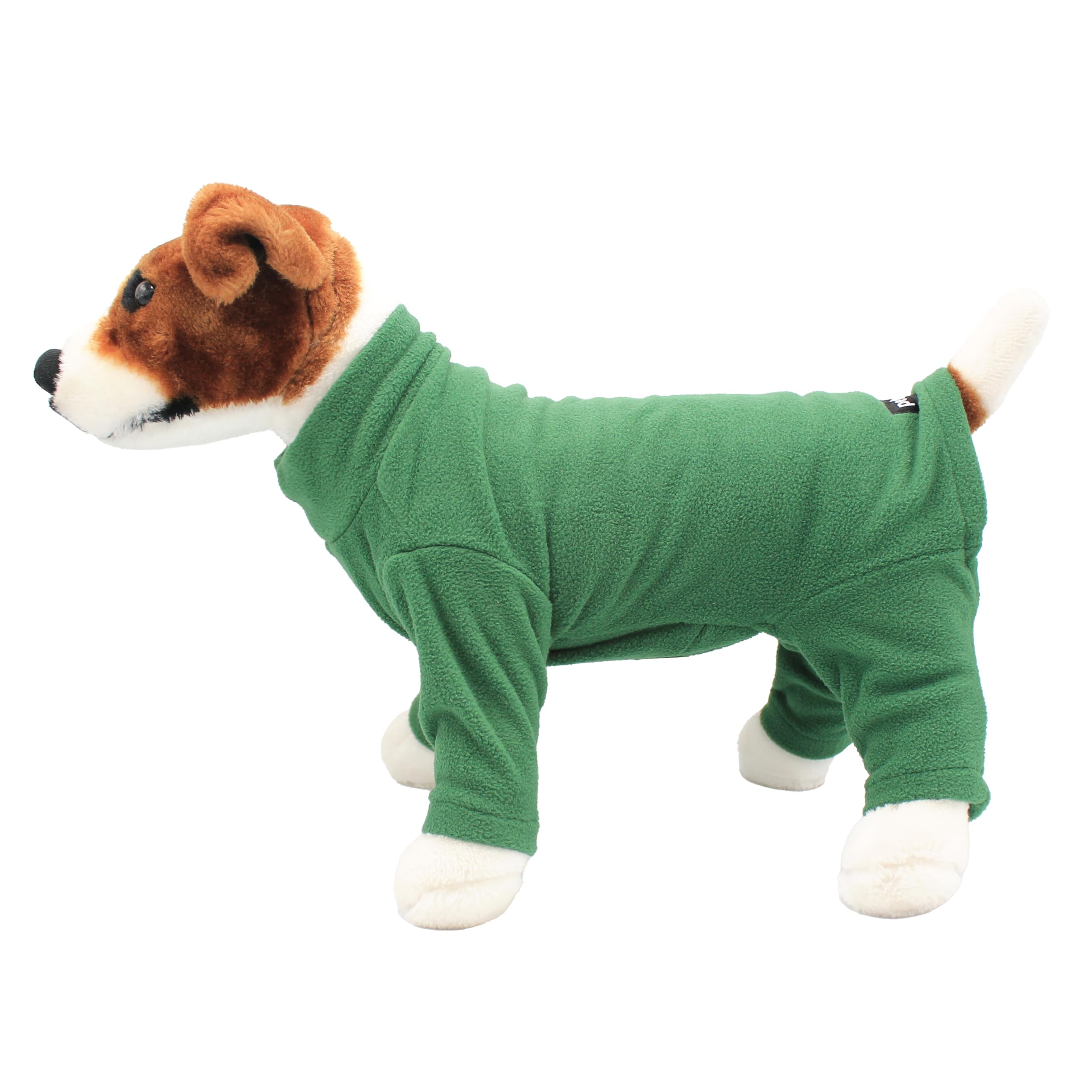 Warm Four-Legged Dog Fleece - Super Soft, Weather-Resistant (Green, Large)