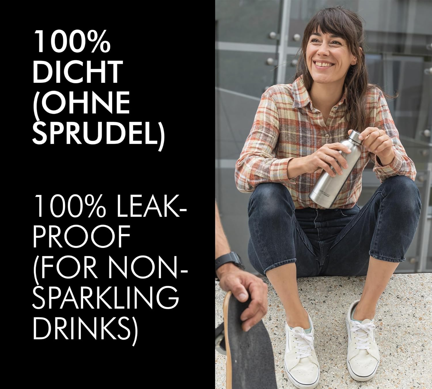 TC Daily Bottle 0.50 L Matte Steel Thermos Flask Stainless Steel 6 Hours Hot / 12 Hours Cold, Completely Leak-Proof for School, Office, Water Bottle, Insulated Bottle