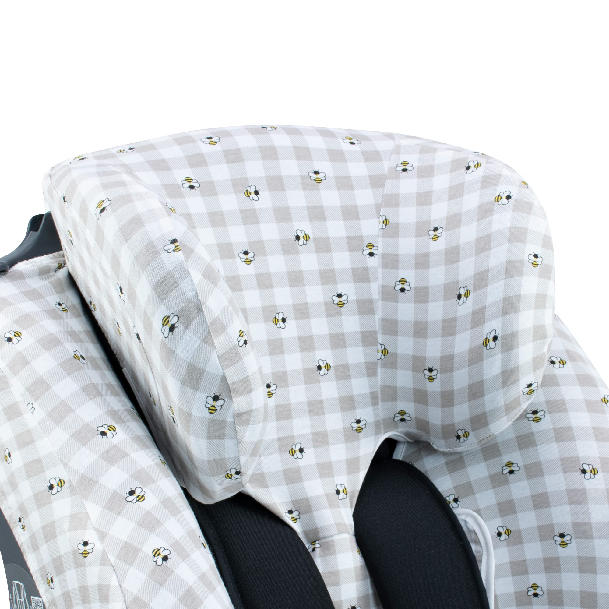 JYOKO Kids Autositzbezug aus Baumwolle kompatibel mit Klippan Century und Opti 129, Kindersitzbezug für Baby Autositz, Picnic Vichy