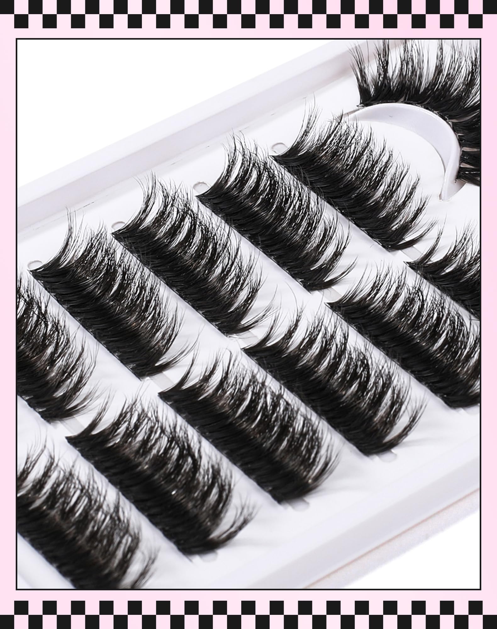 Short Lash Clusters Wispy C Curl Eyelash Clusters Volume Individual Eyelashes Natural Cluster Eyelash Extensions Natural Looking Cluster Lashes by Jiocolor(C Curl, 8-14mm): DY30