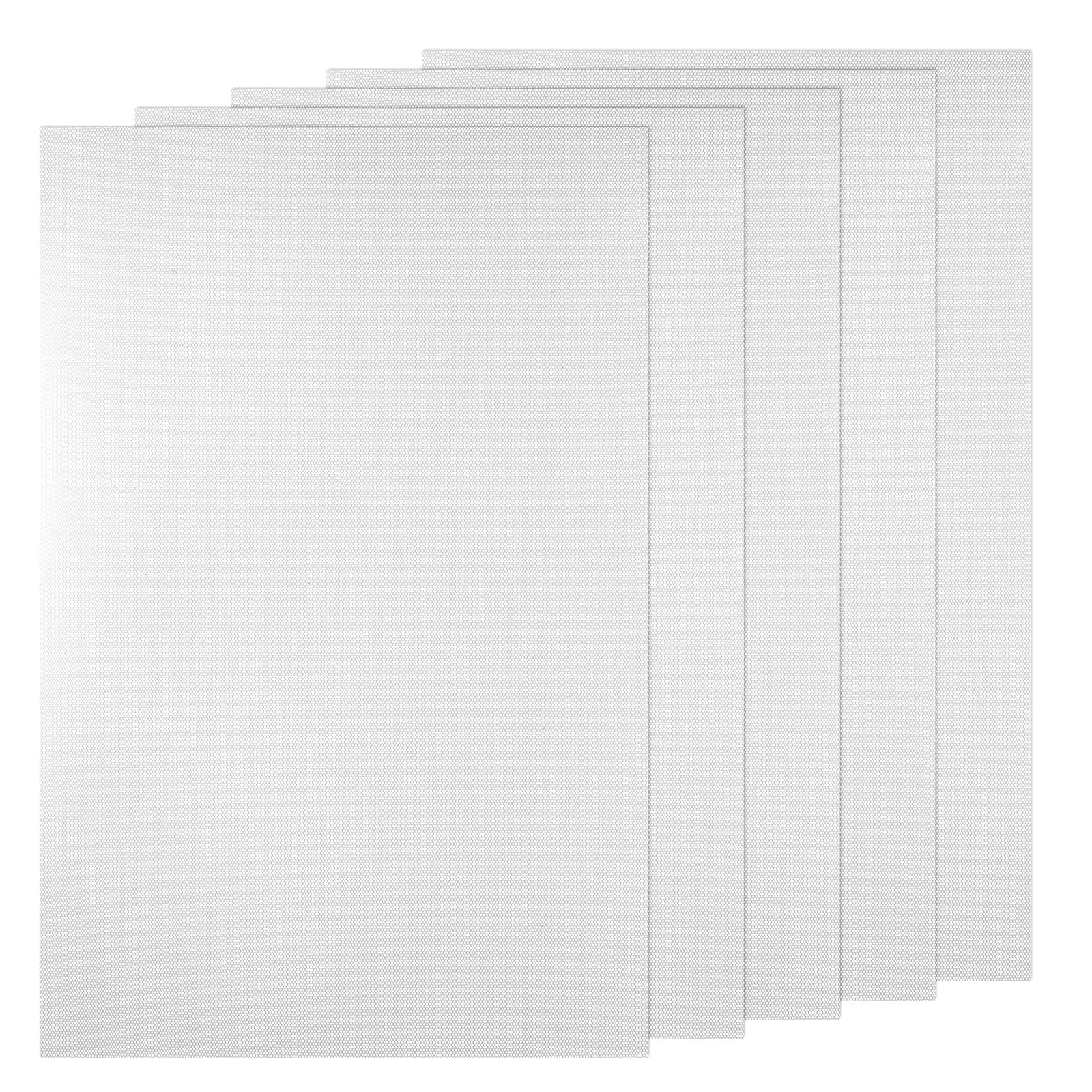 Classicseali 5PCS Fursuit Eye Mesh,0.5mm White Eye Mesh for Mask, Waterproof Eyes Meshes for Therian Mask, Wear-Resistant, for Furry Cosplay Props Fursuits Handicrafts Making, 11.81 X 7.87In