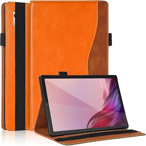 Funda para Lenovo Tab M9 de 9.0 pulgadas (TB-310FU, lanzada en 2023) Funda de piel sintética de negocios con soporte multiángulo con soporte para