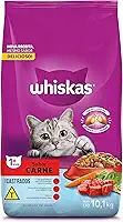 whiskas Ração Whiskas Para Gatos Adultos Castrados Sabor Carne - 10,1Kg