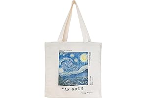 Canvas Tote Bag | Stylish Aesthetic Tote Bag with Zipper Interior Pocket