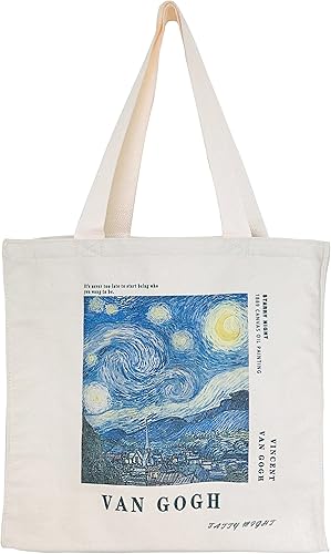 Bolsa de lona estética con cremallera bolsillo interior para mujer, para ir de compras