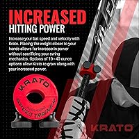 Vista 4 de Krato Bat Weight - Baseball and Softball Bat Training Weight for Youth, High School, College