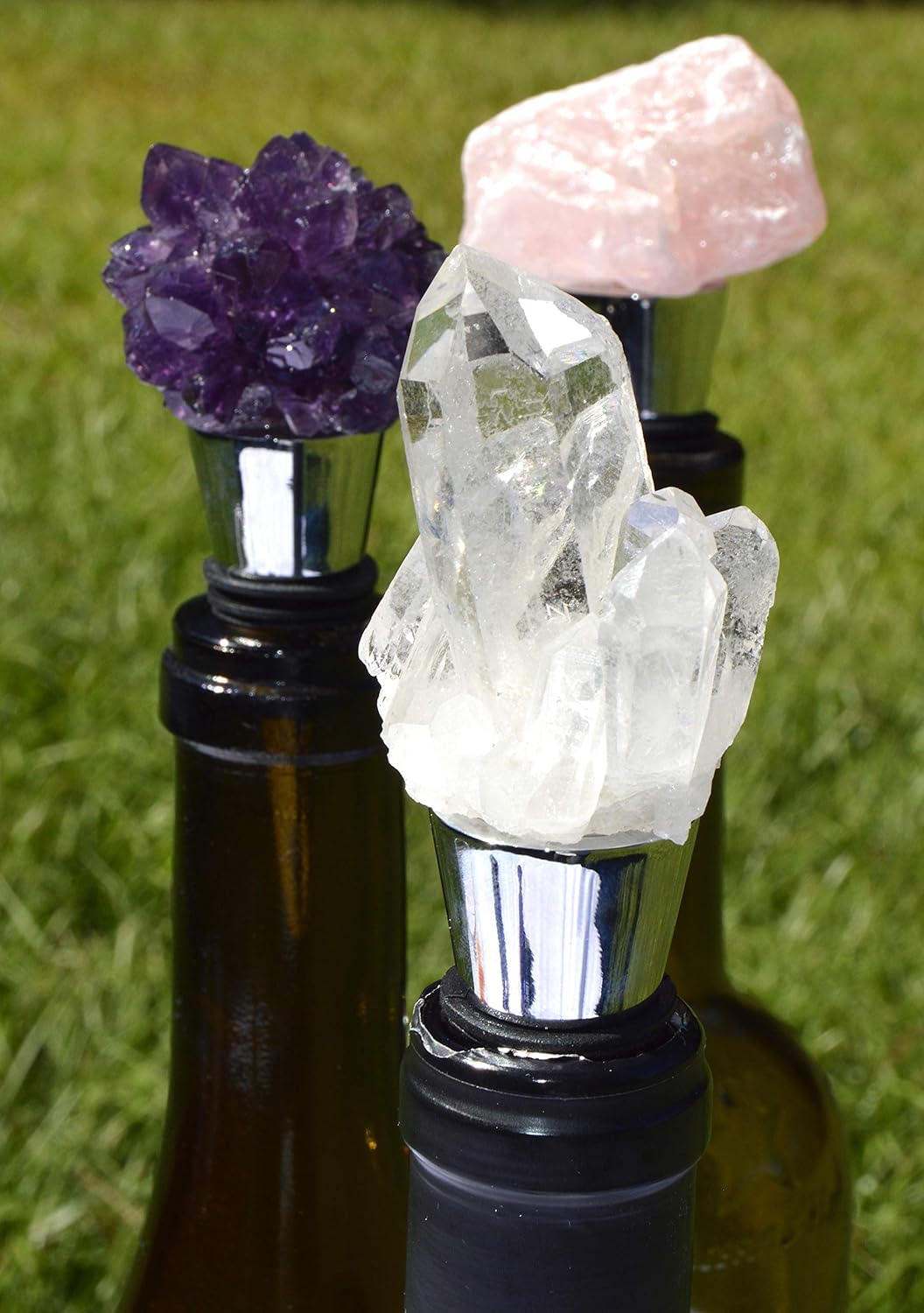 Wine Stopper Crystal quartz Wine stopper Gemstone Wine