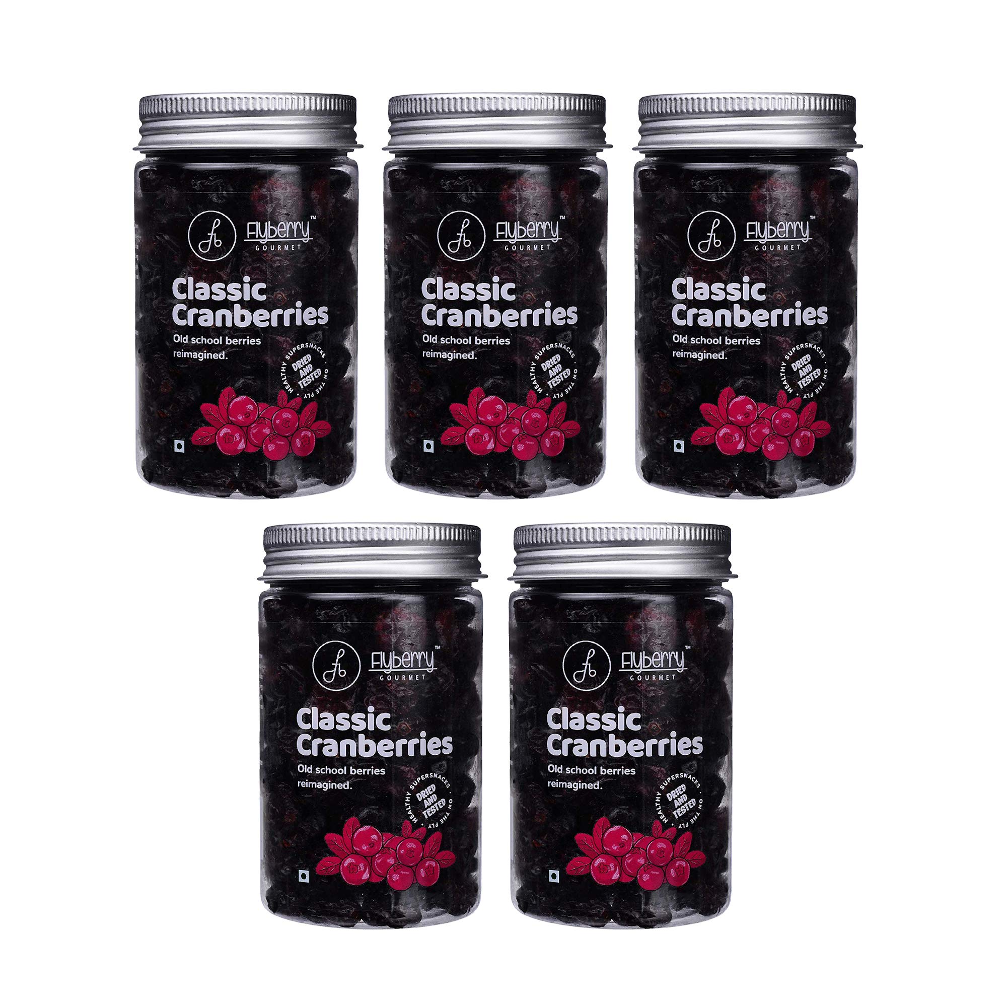 Flyberry Gourmet Dried Cranberries | 100% Natural | No Added Sugar | SugarFree, Dietary Fibre & No Gluten | Sugar Less | Vegan & Non GMO| 500g (Pack of 5, 100g Each) Cranberries (B089KMLB2J) Amazon Price History, Amazon Price Tracker