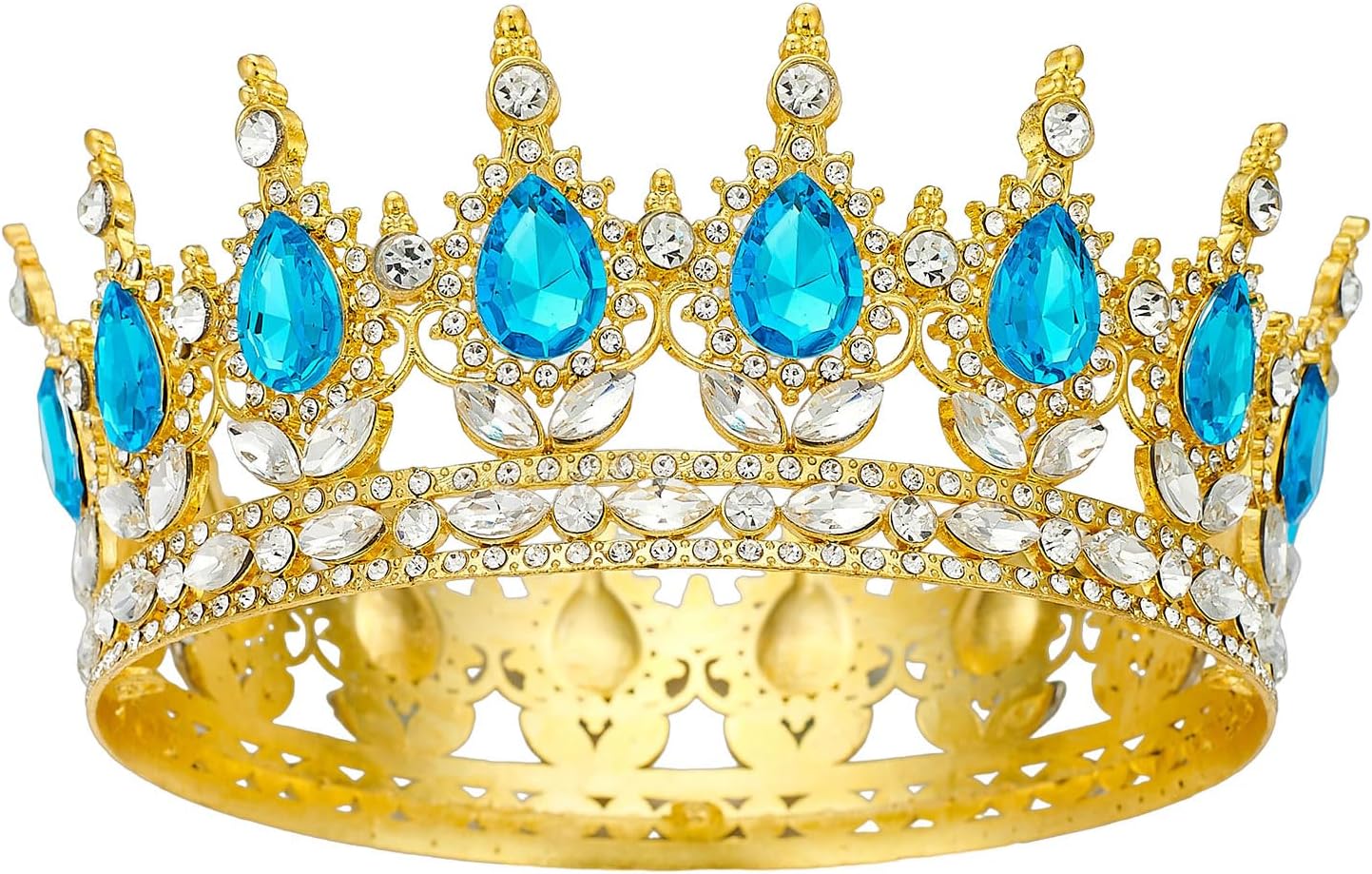 Queen Crown Rhinestone Wedding Crowns and Tiaras for Women Costume Party Hair Accessories Princess Birthday Crown
