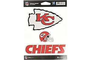 Kansas City Chiefs Triple Spirit Iron On Patches