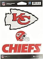 Vista 40 de Rico Industries NFL Football Triple Spirit Stickers Hoja de calcomanías triples