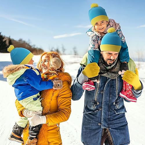 Miniatura 6 de Sombrero y guantes de cosplay de personajes de Halloween, gorro de punto con pompón de Cartman, conjunto de gorro de invierno para Halloween, Eric