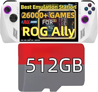 RetroBat Batocera Game Card System for ROG Ally, 512GB Micro SD Card Built-in 26000 Retro Game System Emulator for ROG Ally, RetroBat Retro Game System for ROG Ally
