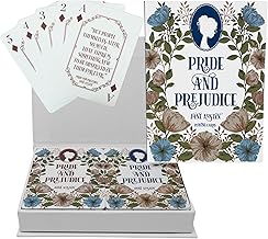 Steel Mill & Co Book Lovers Deck of Cards, Cute Novelty Playing Cards for Readers, Gift Set, Pride and Prejudice
