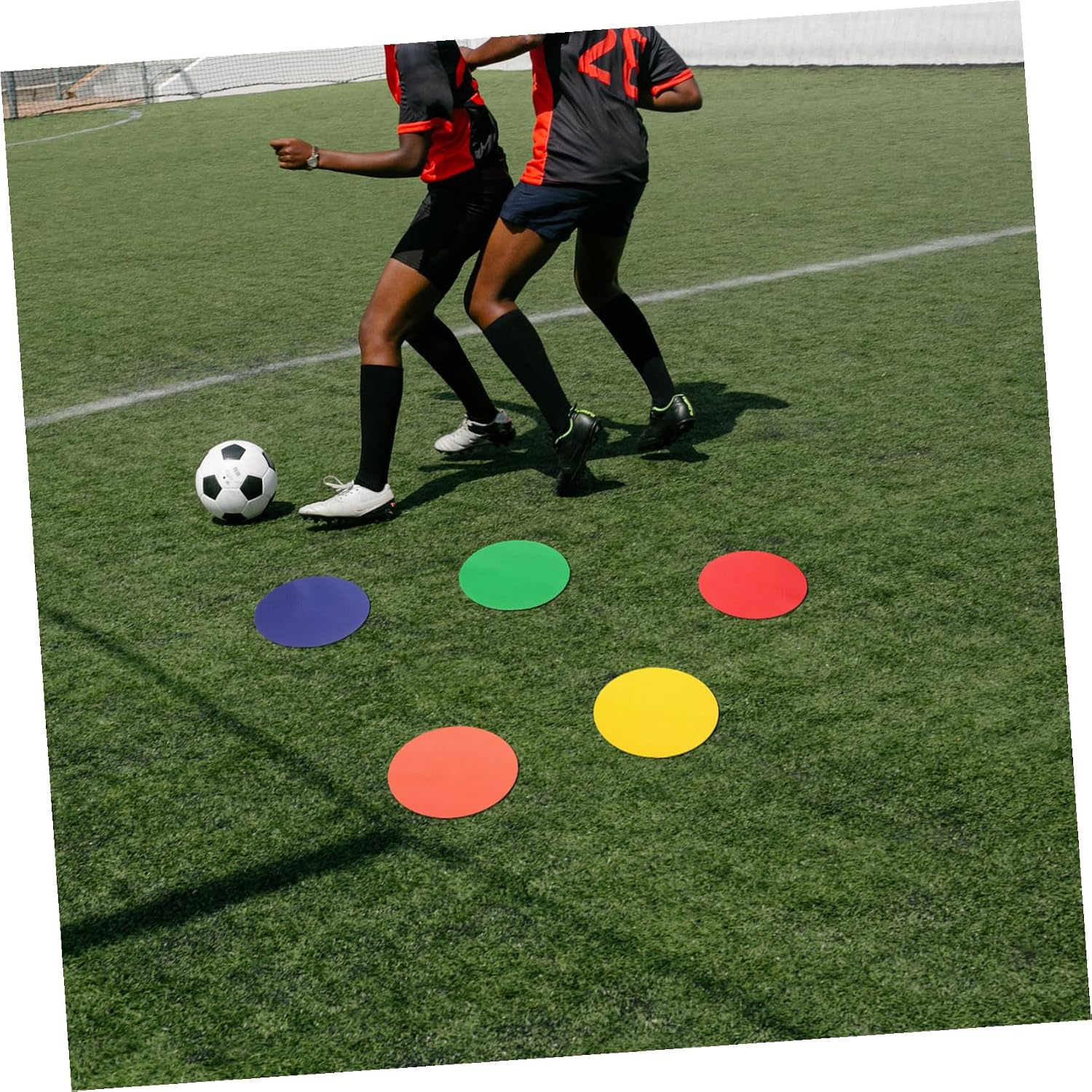 5pcs Professional Football Training Marker Signs Disc Markers for Soccer Flat Discs for Training Outdoor Equipment