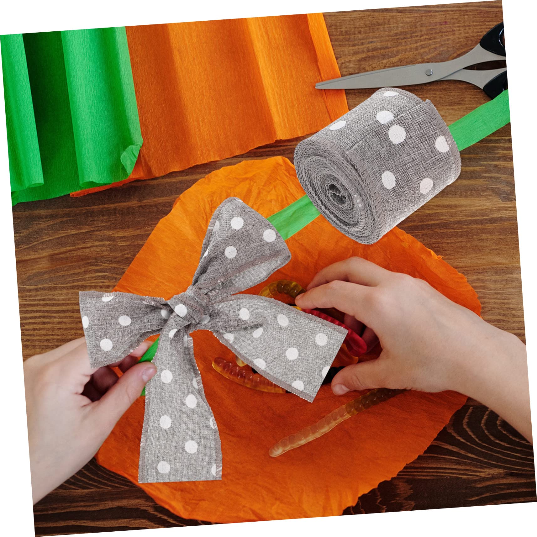 5rollen Geschenkband Aus Polyester Schleifenherstellung Diy-bänder Für Weihnachtsbasteln Partydeko Und Heimwerkerprojekte Langlebig Und Einfach Zu Verwenden