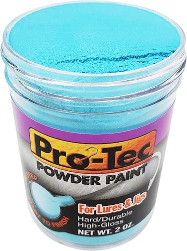 Vista 6 de Pro-Tec Pintura en Polvo para Jigs y Señuelos, Pintura para Señuelos de Pesca de Cabeza de Jig Resplandor verde brillante
