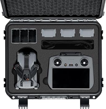 Case for DJI Mini 5 Pro Drone - Waterproof Carrying Cases for DJI Mini 5 Pro Fly More Combo, Charger, Propellers Filters Accessoreis | Protective Travel Box with Custom Foam for RC 2/RC-N3 Case Only