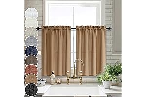 Tan Kitchen Curtains for Cozy Home Decor