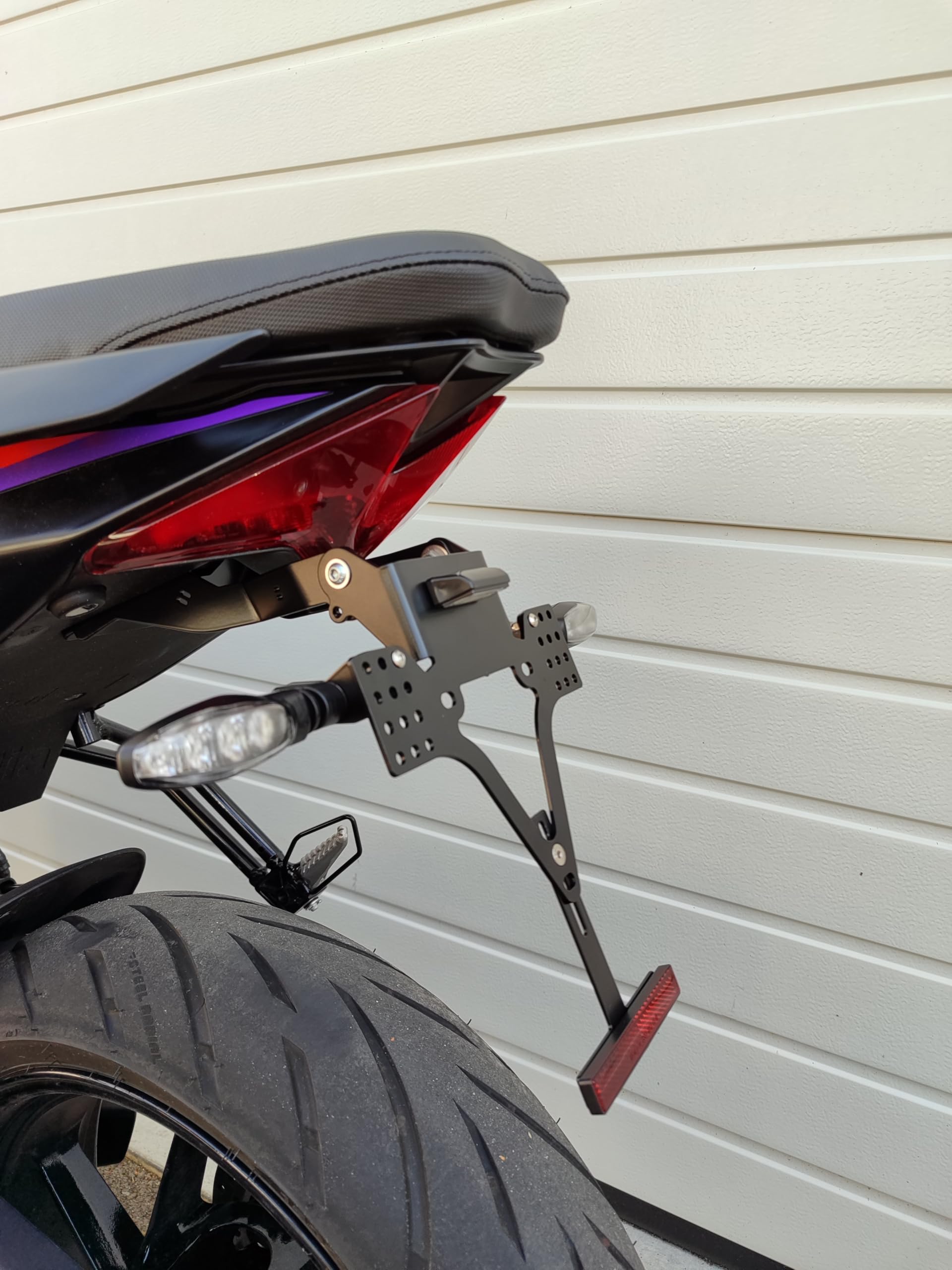 kurzer Kennzeichenhalter GroFaTec kompatibel für Aprilia RS 457 EVO-Set Kennzeichenträger Tail Tidy Heckumbau kurzes Heck rs457ab 2024