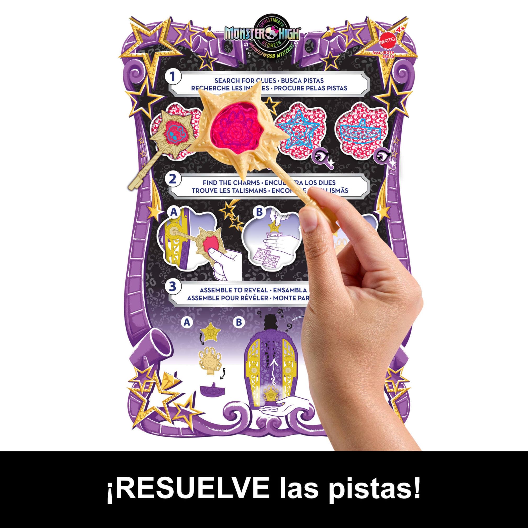 Monster High Skulltimate Secrets Hauntlywood Mysteries Clawdeen Wolf Conjunto de muñeca y accesorios, con armario y más de 19 sorpresas con mucho glamour, incluida ropa de muñeca, JBG80