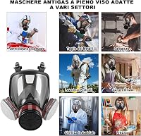 Faburo Teljes Arcmaszk Szűrővel - Gázmaszk Festéshez Hegesztéshez Csiszoláshoz 8
