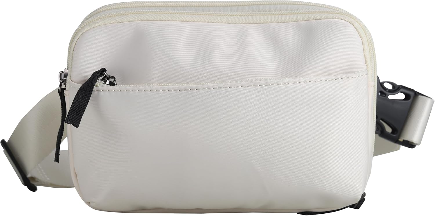 Lady Conceal Lightweight Nylon Concealed Carry Molly Fanny Pack and Sling with Ambidextrous Quick Draw Design (Cream)