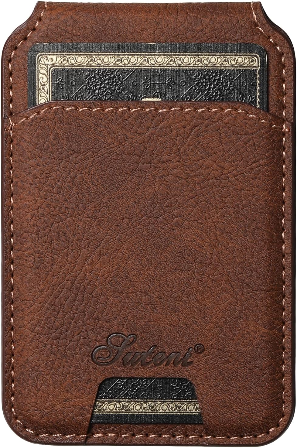 PASNEW for Samsung Galaxy S22 Ultra Case with Card Holder,[Compatible with Magsafe Wireless Charging] Wallet Leather Shockproof Protection S22Ultra Shell with RFID Shield,Brown 6.8 inch - Image 7