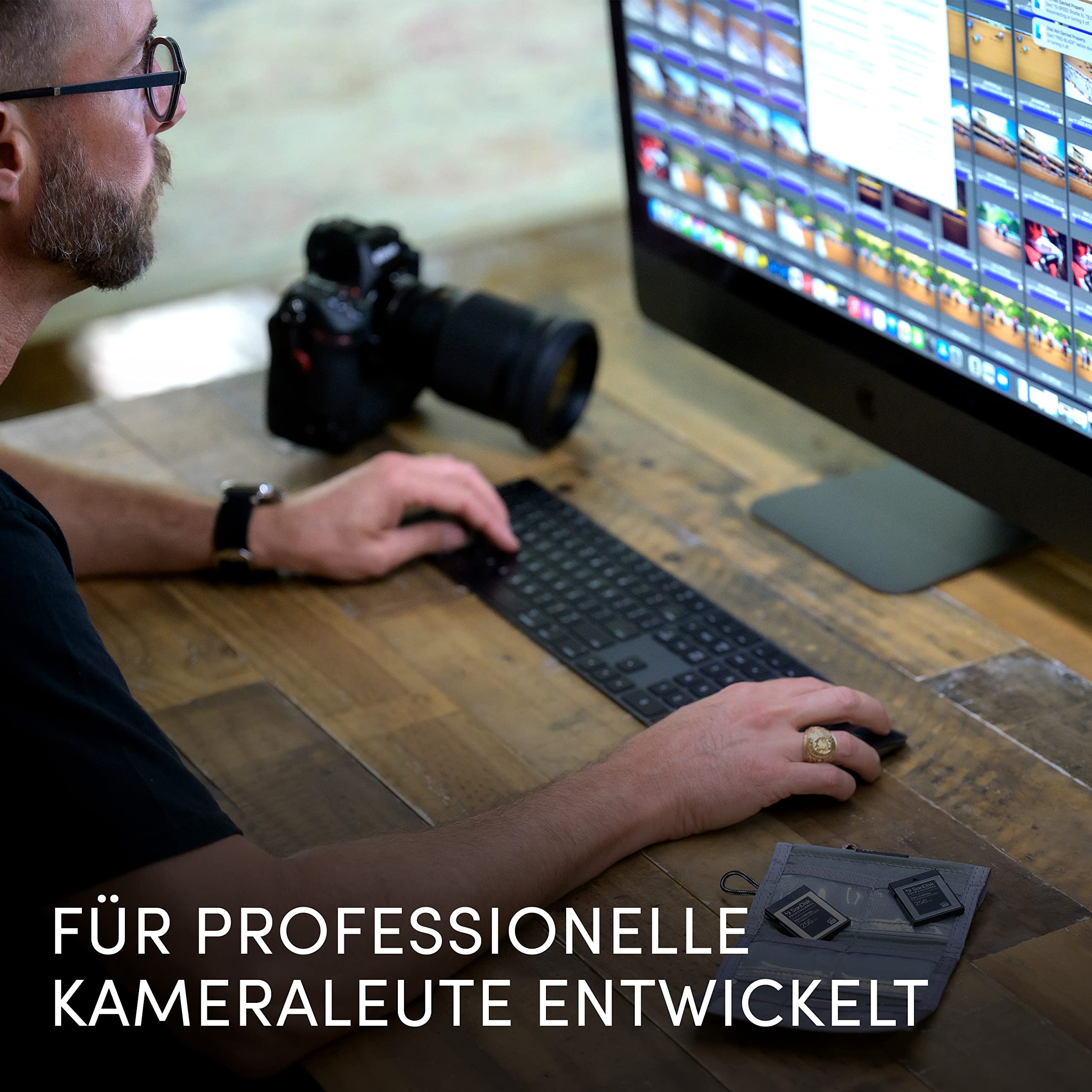 SanDisk® PROFESSIONAL PRO-CINEMA CFexpress™ VPG400 Type-B- Speicherkarte 256 GB (RescuePRO Deluxe, Kompatibel mit PRO-READER, eingeschränkte Langzeitgarantie)