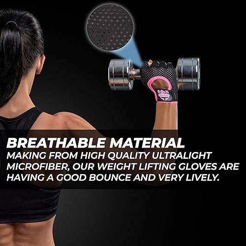 Miniatura 9 de FIGHTSENSE Guantes de levantamiento de pesas con protección completa de la palma de la mano, guantes de entrenamiento para hombres y mujeres,