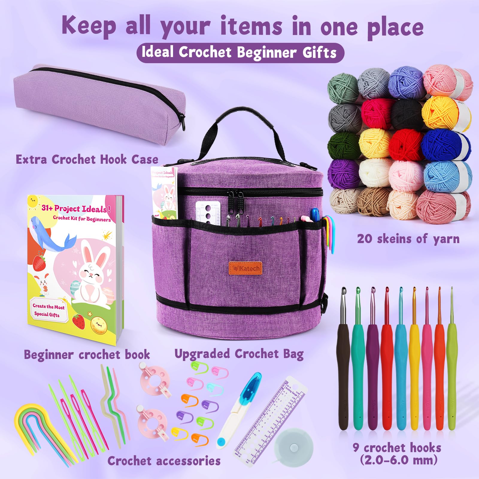 Beginner Crochet Kit - Learn to Crochet Today! -2