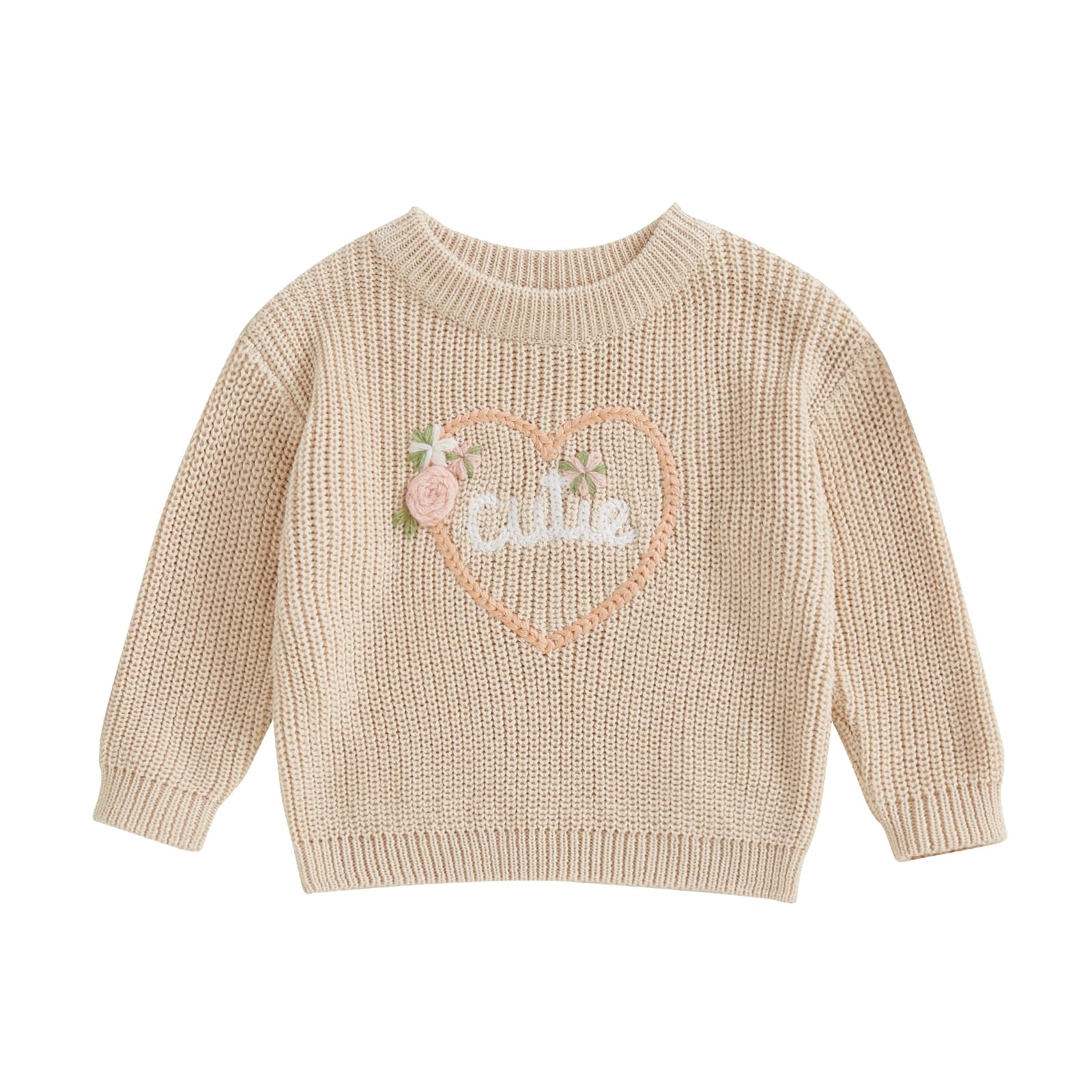 LSFYSZD Toddler Baby Girls Boys Halloween Pumpkin Sweaters Long Sleeve Crew Neck Winter Warm Knitwear Pullover Jumpers Top — view 74