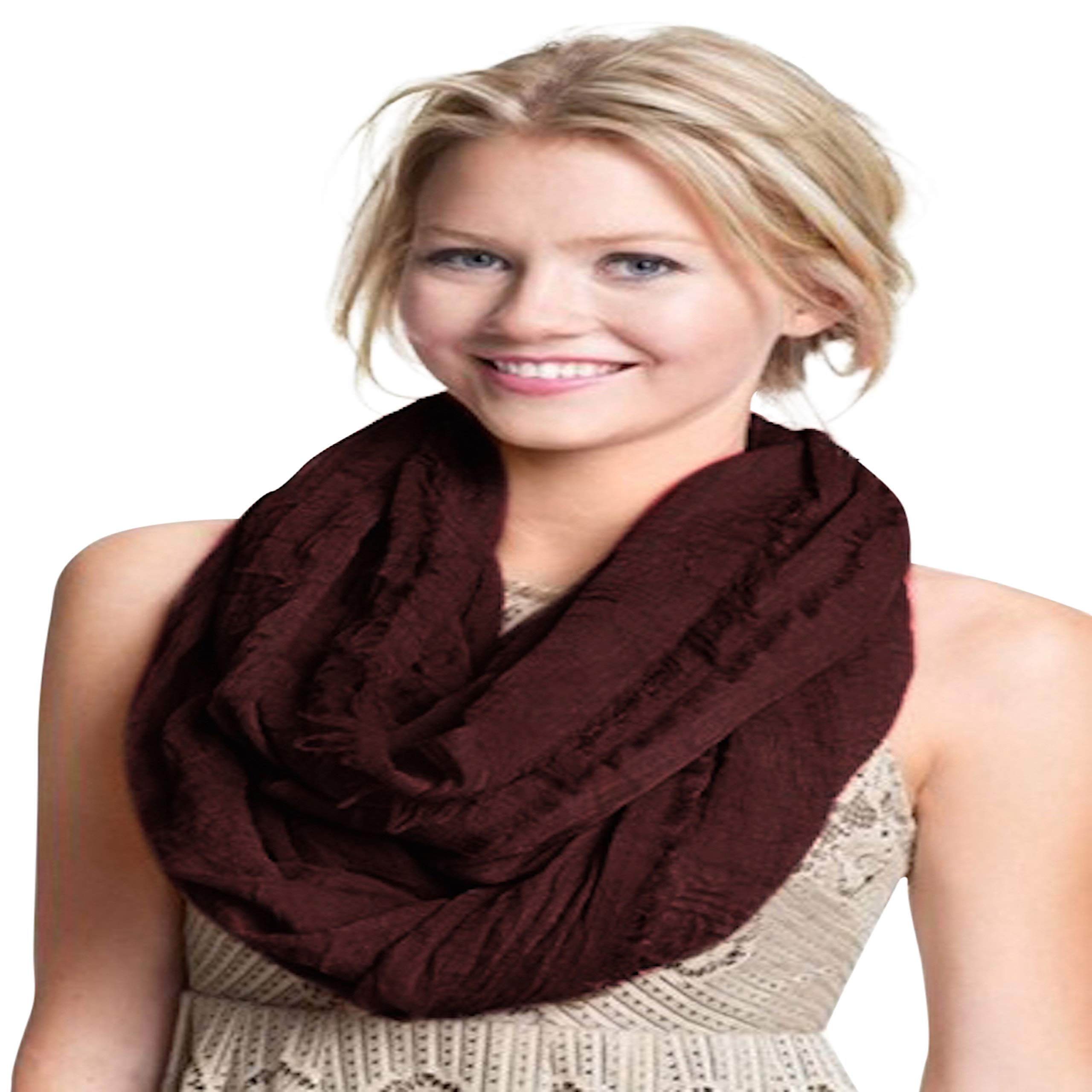 CJ Apparel Mobius Infinity Sciarpa Snood Cowl Circular Tube Eternity Scialle NUOVO