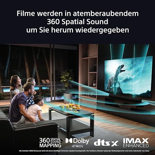 Sony BRAVIA Theatre Bar 8 - Dolby Atmos® Single Soundbar, 11 Speakers, Wi-Fi®, Bluetooth®, 360 Spatial Sound Mapping - 5