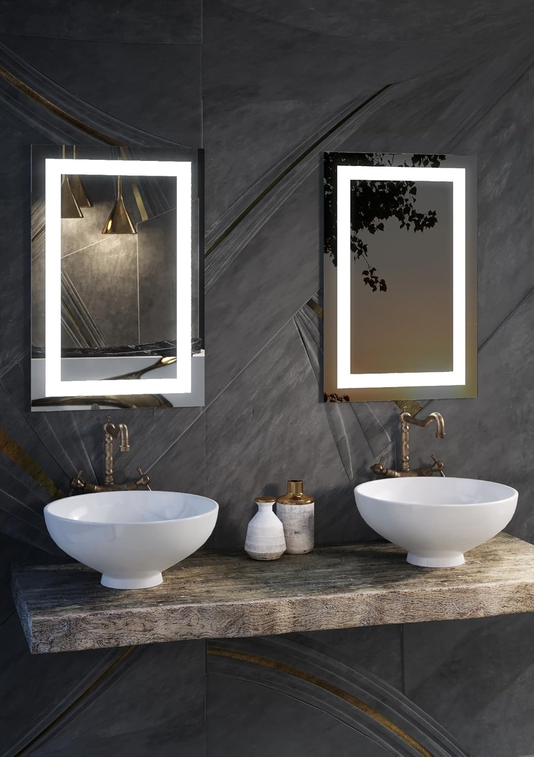 50% Off Discount Civis USA Malisa Led Mirror, 24 x 36 x 2