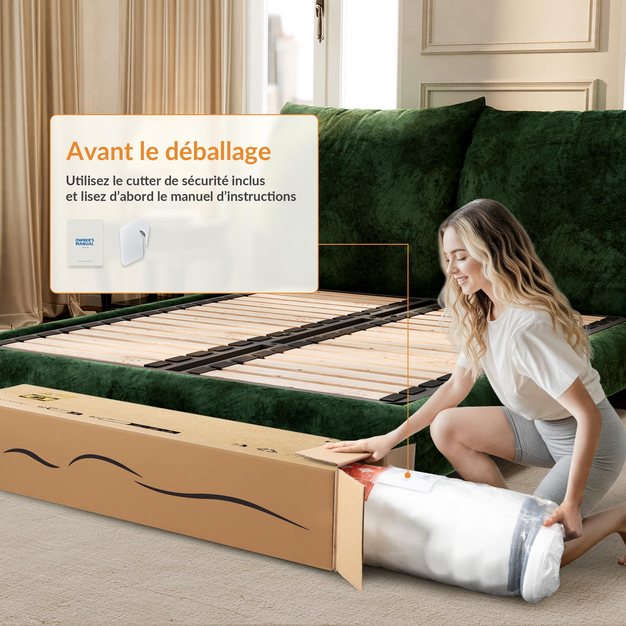 TXO Matelas 140x190 x 25 cm, Matelas Hybride Anti-Boulochage, soulagement de la Pression grâce à Une Conception en 7 Zones, Ressorts ensachés Individuellement avec fermeté Moyenne, certifié Oeko-Tex