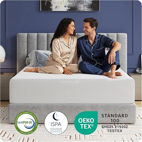 Miniatura 4 de Avenco Colchón tamaño King, colchón de espuma viscoelástica King de 12 pulgadas en una caja para un sueño cómodo y alivio del dolor, colchones King