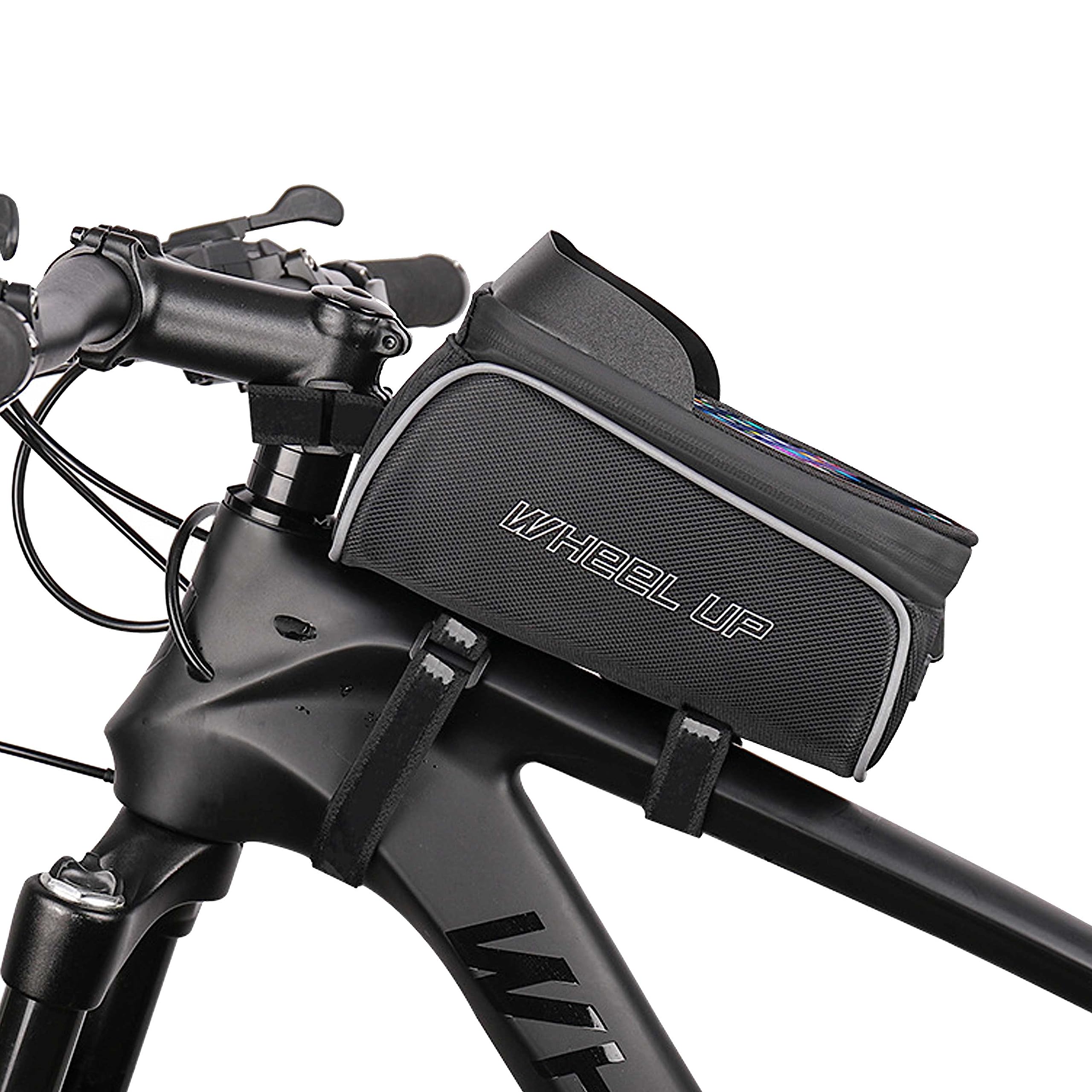 Kraptick Bicycle Front Frame Bag, Touch Screen Mobile Phone Holder Bag Rainproof Case with Large Capacity for Bicycle Accessories, Stylish Design Storage Bag (Black) (B0C7QLTSD5) Amazon Price History, Amazon Price Tracker