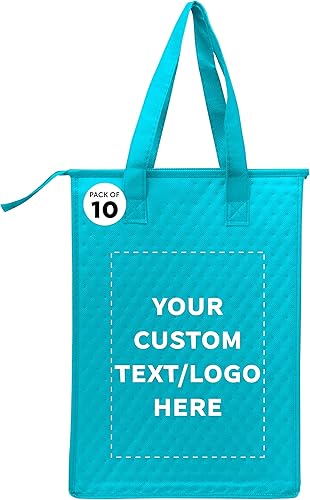 Bolsas de almuerzo aisladas con cremallera para trabajo escuela viaje - Personalizado - Negro