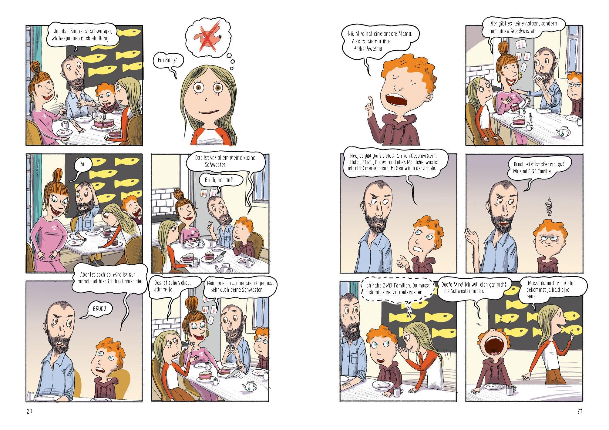 Mira #freunde #zahnspange #kleineschwester: Der 6. Band der beliebten „Mira“-Reihe – Comic-Abenteuer über Pupertät und Freundschaft für Kinder ab 10