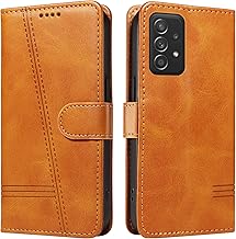 Mobile Phone Case for Samsung Galaxy A52s / A52 4G 5G Case Foldable with Card Slot Leather Protective Wallet Flip Case Cover Mobile Phone Case Brown