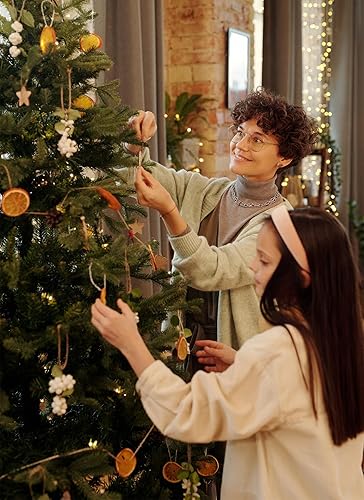 Miniatura 4 de White Christmas Tree Decorations 2023,Large Wooden Christmas Ornaments,Hanging Christms Decor for Indoor PartyHomeMantel