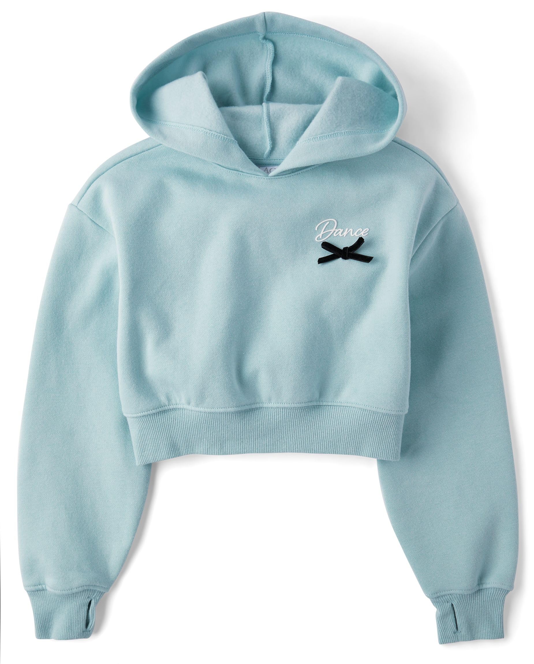 The Children's Place Girls' Active Long Sleeve Hooded Sweatshirt