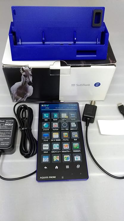 Amazon Aquos Phone 303sh ブルー 白ロム スマートフォン本体 通販