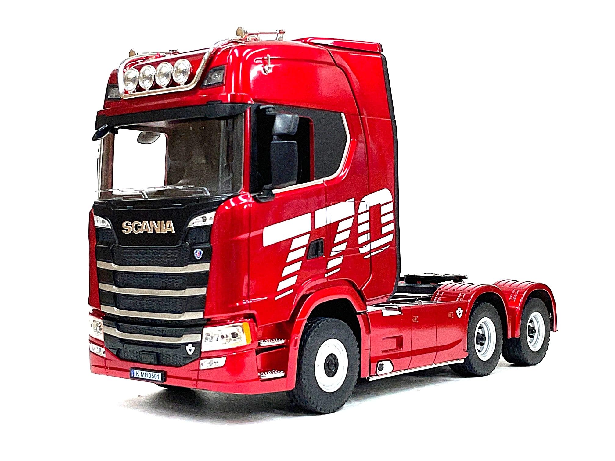 【新品】スカニア 770S V8 ヘッド本体＋トレーラーセット 1/18 レッド Amazon.co.jp: Huina 1501 1/18 2.4GHz 19Ch 4x4 RTR Scania（スカニア