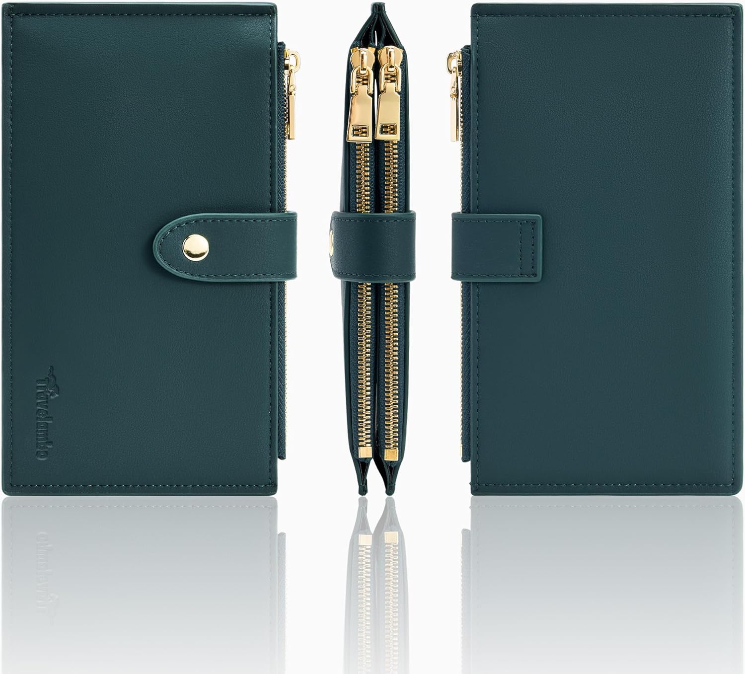 Travelambo Leather Wallets for Women Slim RFID Blocking Bifold Credit Card Holder Wallet - Image 10