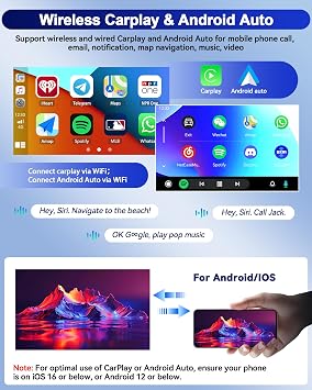 [4G+64G] for Hyundai Santa Fe IX45 2013-2018 Android 15 Car Stereo, 9 IPS Touch Screen Car Radio Wireless Carplay Android Auto Bluetooth GPS WiFi 32EQ + AHD Backup Camera&MIC