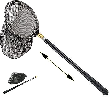 Amazon Co Jp 虫取り網 玉網 タモ網 昆虫ネット 折りたたみ 5段伸縮 おもちゃ 昆虫採集 魚取り 網 漁具 子供 ツール アウトドア 昆虫ネット バタフライ トンボ 水陸両用 軽量 1 76m ブラック ペット用品