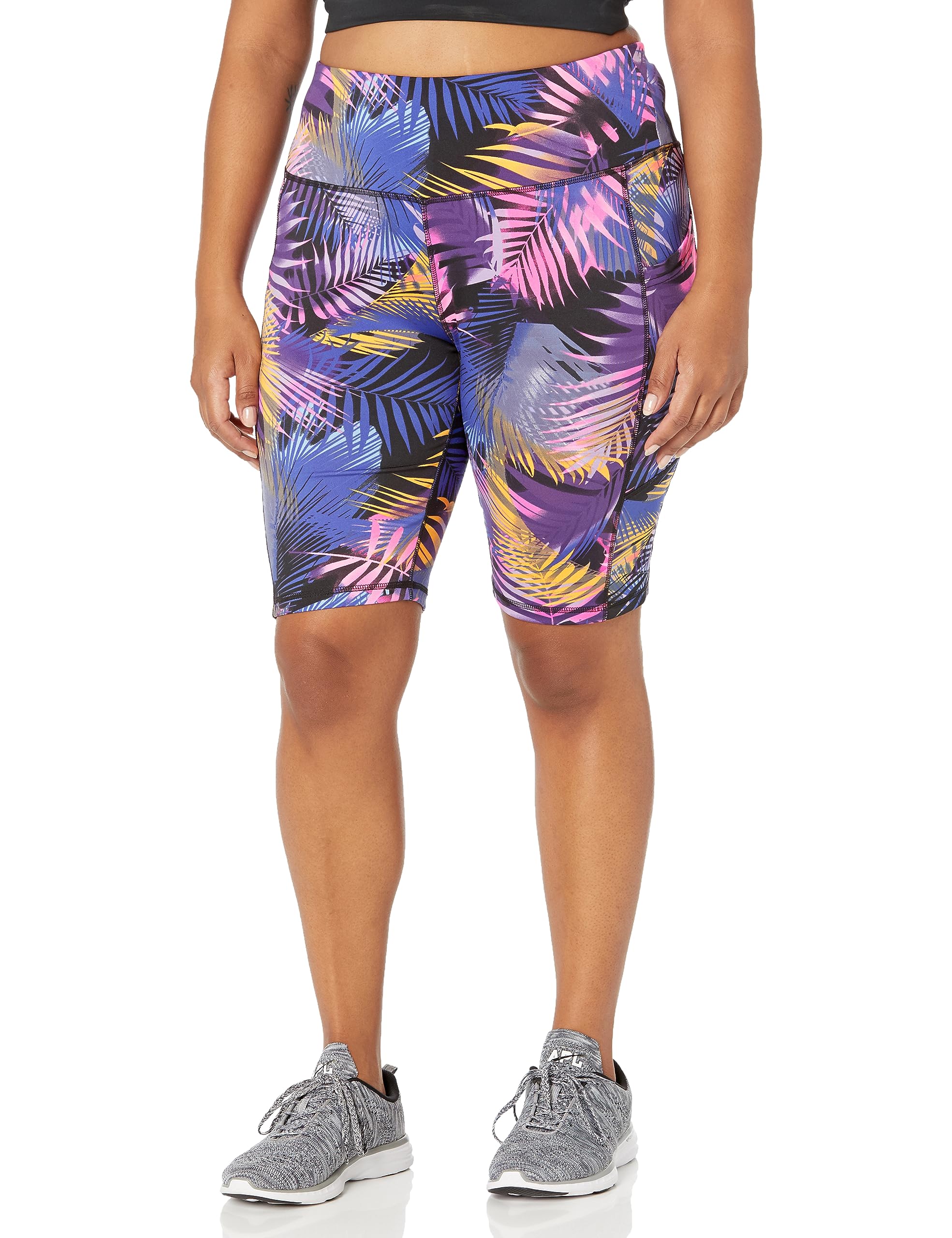 Avenue Women's Plus Size Bike Short Print