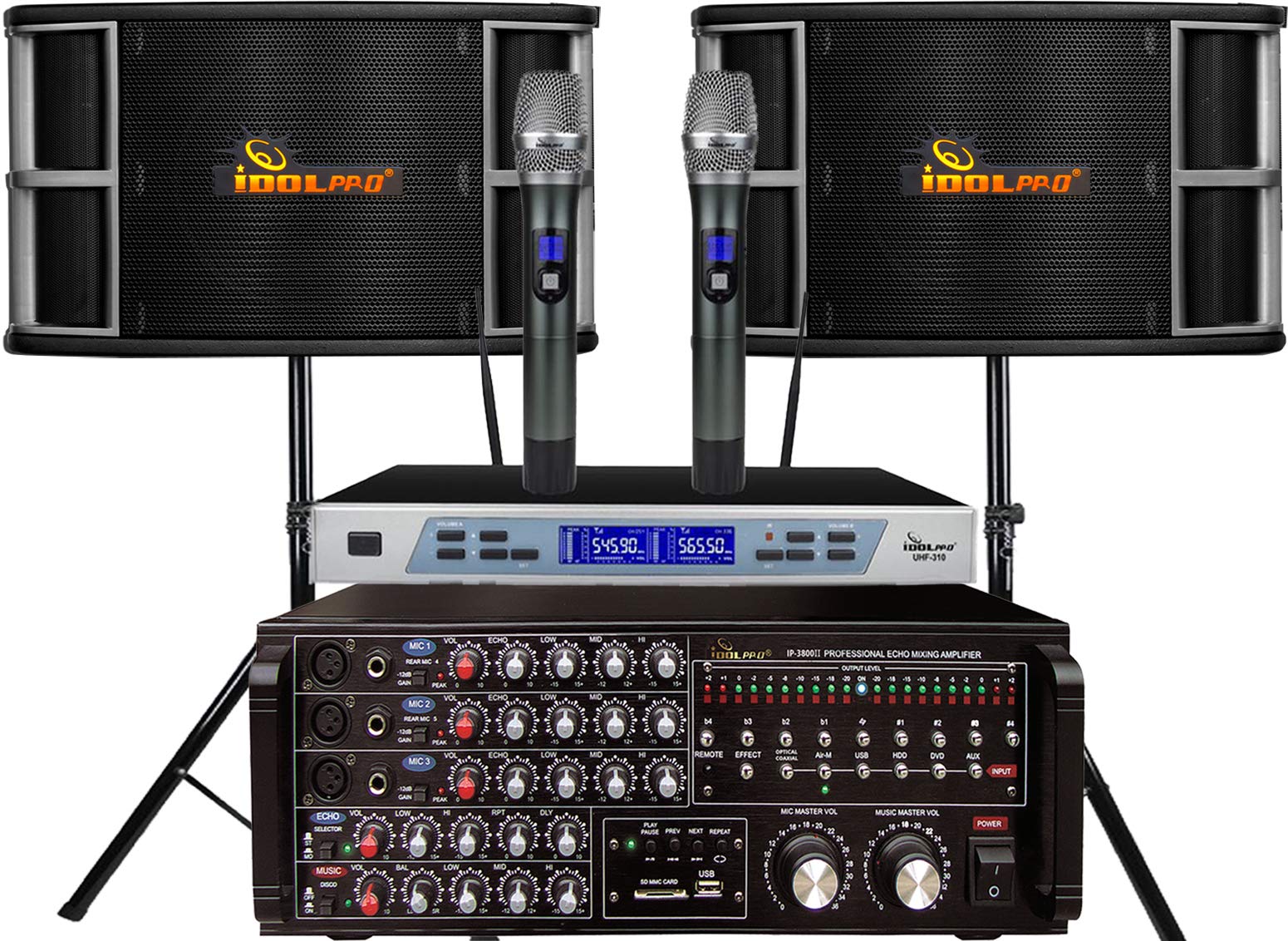 Buy IDOLpro 1300Watts IP3800 II Mixing Amplifier & IPS650 Speaker